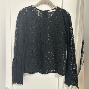 Red haute Lace Blouse